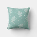 Recherche de flocons neige coussins Turquoise