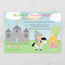 Recherche de princesse et chevalier invitations Château