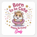 Suche nach niedlicher hamster aufkleber Geburtstag