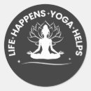 Recherche de paix intérieure autocollants Yoga