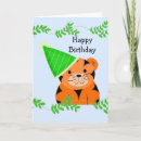 Recherche de tigre anniversaire cartes Lion