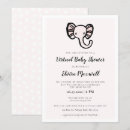 Suche nach rosa elefant einladungen Mädchen babyparty