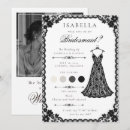 Recherche de anglaise invitations Noir et blanc