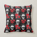 Recherche de rose de crâne coussins Roses rouges