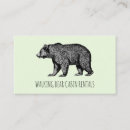 Suche nach grizzlybär visitenkarten Tragen