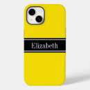 Recherche de jaune noir iphone coques Monogrammé