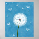 Recherche de coccinelle mignonne posters Rouge