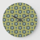Recherche de motif floral horloges Vert