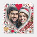 Recherche de cadre photo coeur magnets Couple