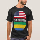 Recherche de drapeau gabon tshirts Moitié