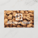 Recherche de rôti cartes visite Grains de café