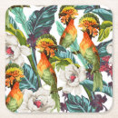 Recherche de oiseau exotique dessous de verres Monogramme