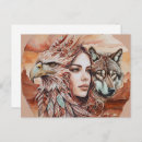 Recherche de peinture de loup cartes postales Aquarelle