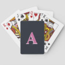 Recherche de marine jeux de cartes Monogrammé