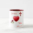 Recherche de jésus vous aime tasses Inspirant