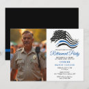 Recherche de fine invitations Drapeau de police