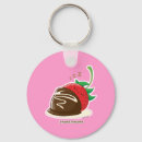 Recherche de fraise de chocolat porteclés Mignon