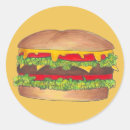 Recherche de hamburgers autocollants Nourriture