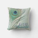 Recherche de plumes paon coussins Chic