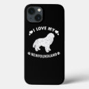 Recherche de chien terre neuve iphone coques Newfie