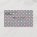 Recherche de pois rose cartes visite Girly