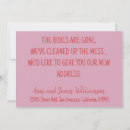 Recherche de relocalisation invitations Nouvelle maison