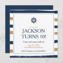 Recherche de nautique anniversaire invitations Rayé