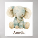 Suche nach elefant kinderzimmer poster Blau