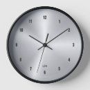 Recherche de argent métallique horloges Metallique