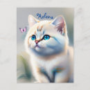 Suche nach weiße katzen postkarten Tiere