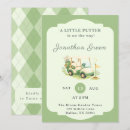 Recherche de petit putter baby shower invitations Baby boy