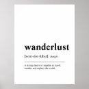 Recherche de wanderlust posters Typographie