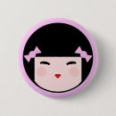 Recherche de kokeshi badges Poupée