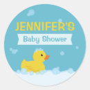 Recherche de petit canard jaune autocollants Baby shower canard