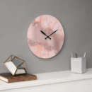 Recherche de marble horloges Rose gold