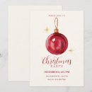 Recherche de boule rouge de noël invitations Aquarelle