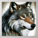 Recherche de portrait loup posters Peinture