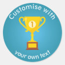 Recherche de trophée autocollants Champion