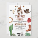 Recherche de boys cowboy anniversaire invitations Cactus