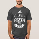 Recherche de pizza cat tshirts Drôle