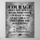 Recherche de force de courage posters Persévérance