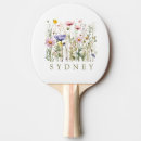 Recherche de belles fleurs raquettes ping pong Aquarelle