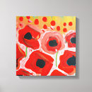 Recherche de pavots impressions sur toile Champ