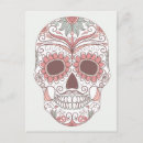 Recherche de crâne coloré cartes postales Jour