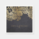 Recherche de dentelle noire serviettes Moderne