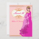 Recherche de princess 16ans anniversaire invitations Quinceanera