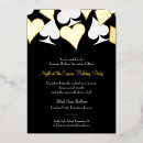 Recherche de gala invitations Noir et or