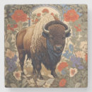 Recherche de bison dessous de verres Faune