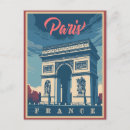 Suche nach der arc de triomphe postkarten Reiseplakat