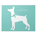 Recherche de pinscher blocsnotes Dobie